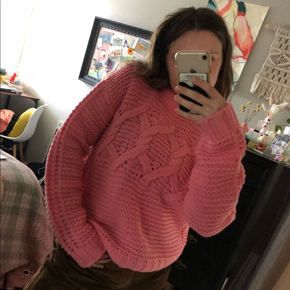 Banana Republic pink wool blend sweater - Picture 1 of 7